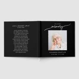 Livro De Visitas In Loving Memory Minimalist Photo Sympathy