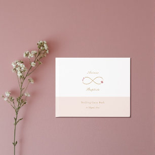 Livro De Visitas Infinity Love Double Feliness Casamento Blush Bran