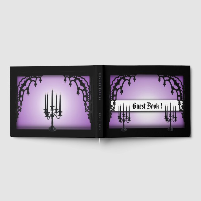 Livro De Visitas Iron Gates Purple Gothic Guest Book (Completo)