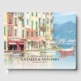 Livro De Visitas Italy Sea | Portofino Watercolor Wedding