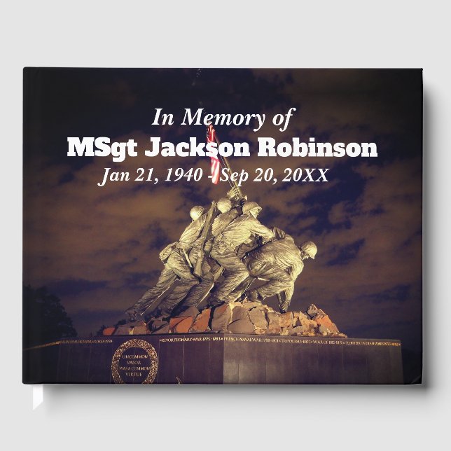 Livro De Visitas Iwo Jima Memorial USA Veteran (Frente)