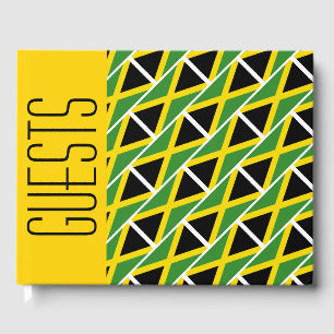 Livro De Visitas JAMAICA FLAG Patriótico, Jamaicano AMARELO Persona