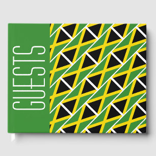 Livro De Visitas JAMAICA FLAG Patriótico Personalizado jamaicano VE