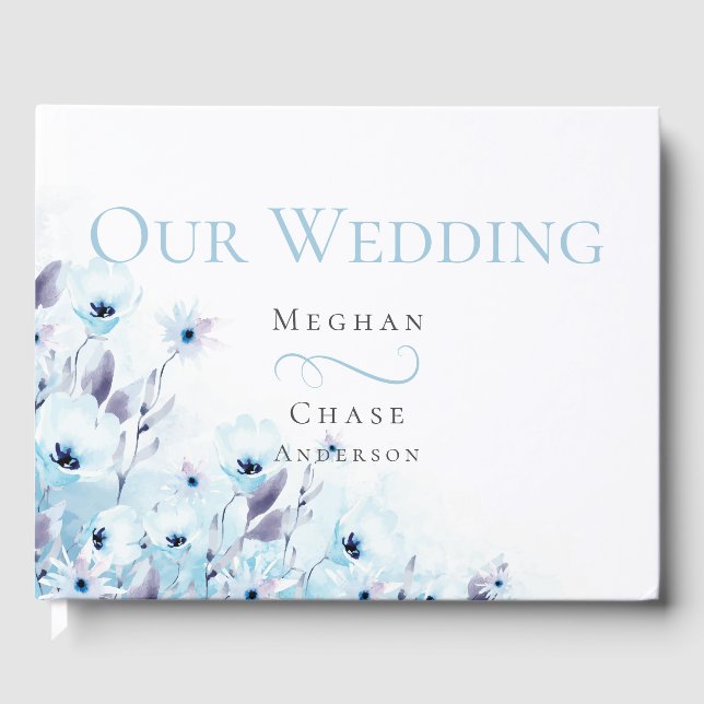 Livro de Visitas | Jardim de Anêmona Azul-Pálida (Frente)