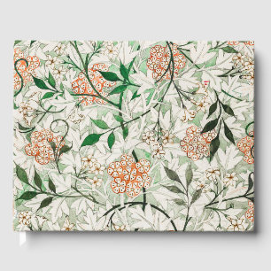 Livro De Visitas Jardim de Jasmim William Morris Flor Clássica
