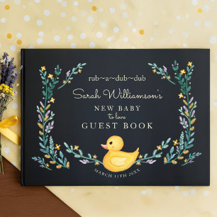 Livro De Visitas Jardim Floral Ducky Rub-A-Dub