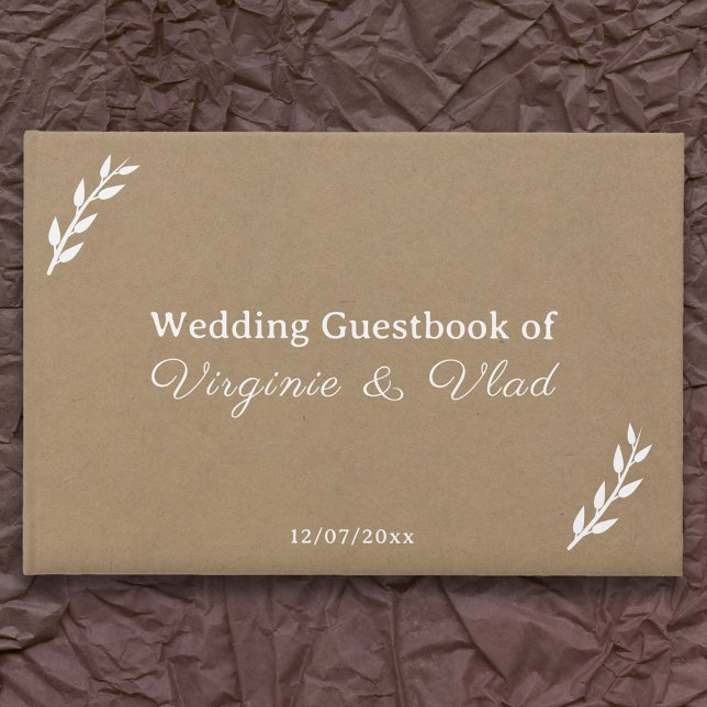 Livro De Visitas Kraft & Rustic Wedding Guest Book (Kraft & Rustic Wedding Guest Book)