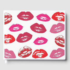 Livro De Visitas Lábios-Kissable (Lábios-Kissing, Lábio Vermelho e 