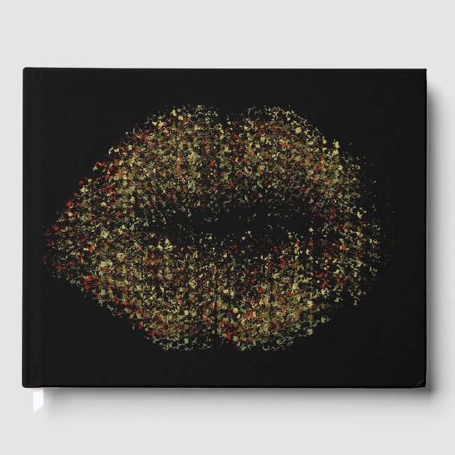 Livro De Visitas Lábios modernos de Abstrato Art #6 (Frente)