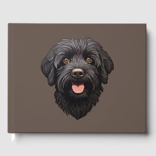 Livro De Visitas Labradoodle Black Dog