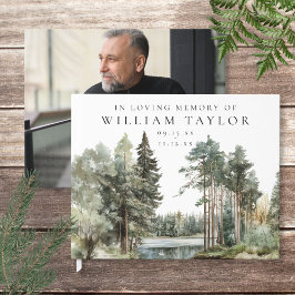 Livro De Visitas Lago de Bosque Memorial Foto Funeral Amoroso