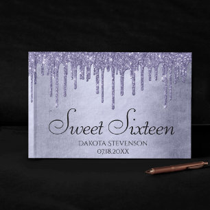 Livro De Visitas Lavanda Doce 16 Festa   Script Quic Roxo