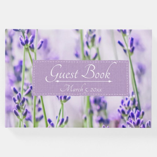Livro De Visitas Lavanda Fields Weding Guest Book (Frente)