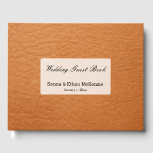 Livro De Visitas Leather look