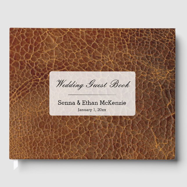 Livro De Visitas Leather look (Frente)