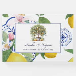 Livro De Visitas Lemon Tiles Italian La Dolce Vita Casamento