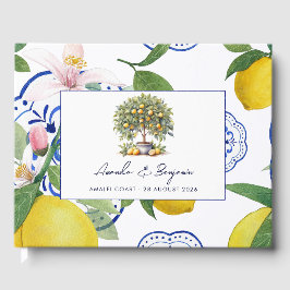 Livro De Visitas Lemon Tiles Italian La Dolce Vita Casamento