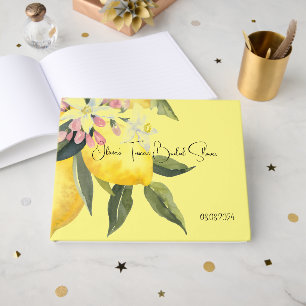 Livro De Visitas Limoncello floral rosa