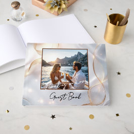 Livro De Visitas Lindo Presente Personalizado para Celebrações Româ