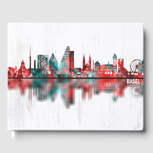 Livro De Visitas Linha do Skyline da Suiça Basileia