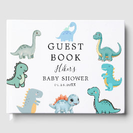 Livro De Visitas Little Dinosaur Cute Baby Shower