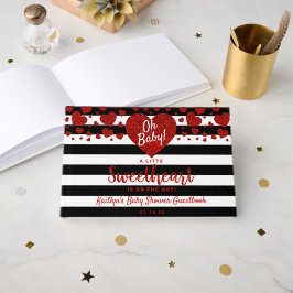 Livro De Visitas Little Sweetheart Valentine's Day Baby Shower