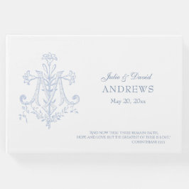 Livro De Visitas Local de Casamento Elegante da Vintage Católica Tr