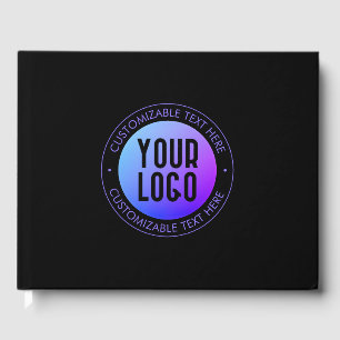 Livro De Visitas Logotipo de sua empresa carregado ou outro Design