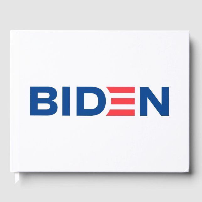 Livro De Visitas Logotipo Joe Biden (Frente)
