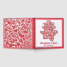 Longevidade Floral Vermelha Chinesa Aniversário de