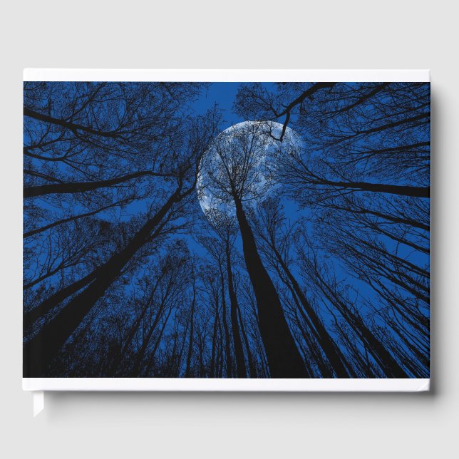 Livro De Visitas Lua no Céu Noturno (Frente)