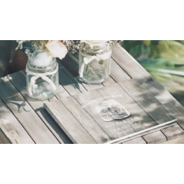 Livro De Visitas Luz de Corda Mason Jar Chic Mason Chic Guestbook C