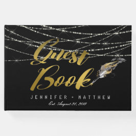 Livro De Visitas Luzes de Corda de Caneta da pena Casamento persona