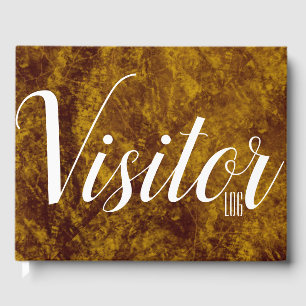 Livro De Visitas Manuel de mármore de couro do registro do