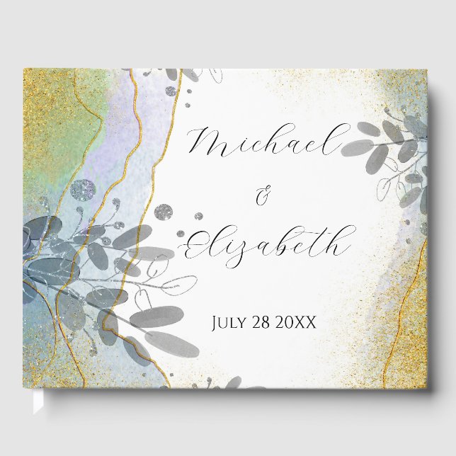 Livro De Visitas Marble e Foliage (Frente)