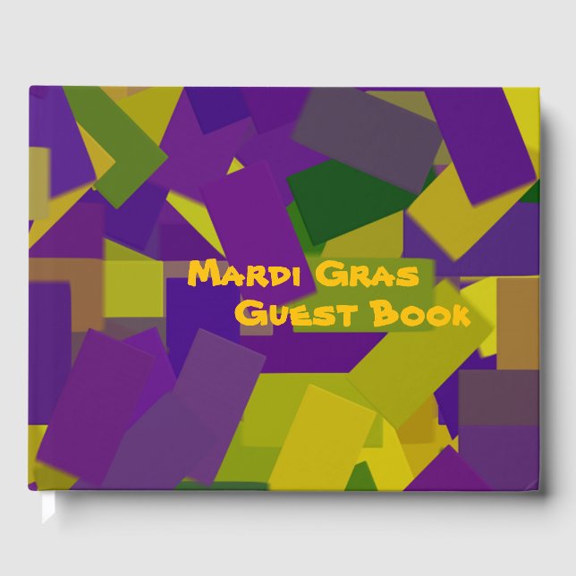 Livro De Visitas Mardi Gras Blocks (Frente)