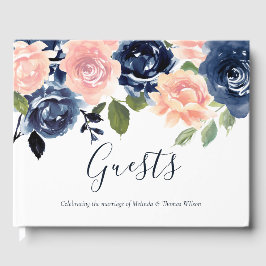 Livro De Visitas Marinho e Festa de noivado de Casamento por Aquare