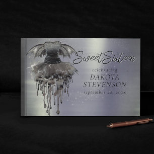 Livro De Visitas Mau Fairy Gown   Sheen Gótica Black Vampy Rock She