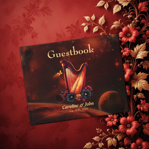 Livro De Visitas Melodia cósmica, a magia da harpa.