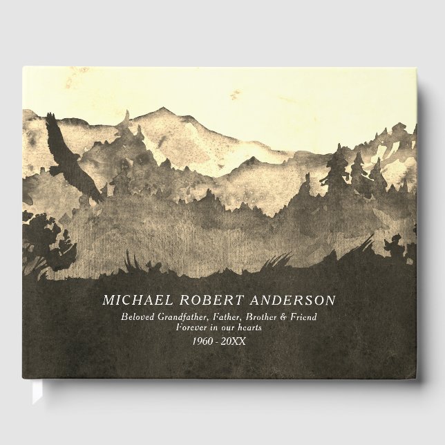 Livro De Visitas Memória Funeral da Floresta Masculina (Frente)