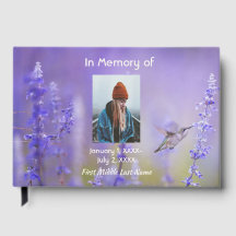 Livro de Visitas Memorial Beija-flor Flores Lavand