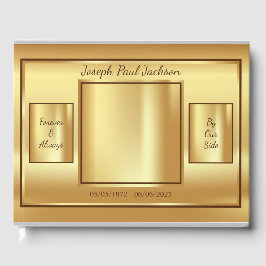 Livro De Visitas Memorial de Fotografias Dourada