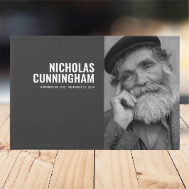 Livro De Visitas Memorial de Fotografias Moderno e Simples