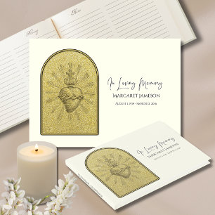 Livro De Visitas Memorial do Funeral Cardíaco Católico