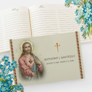 Livro De Visitas Memorial do Funeral Jesus Sagrado Católico