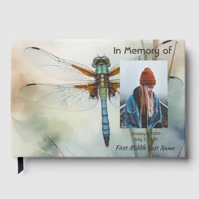 Livro de Visitas Memorial Dragonfly Natureza (Frente)