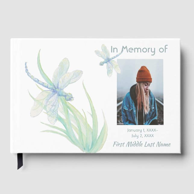 Livro de Visitas Memorial Dragonfly Natureza (Frente)