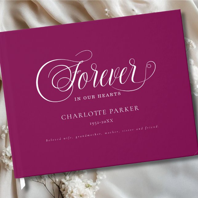 Livro De Visitas Memorial "FOREVER IN OUR HEARTS"  Berry (Memorial "FOREVER IN OUR HEARTS" Berry Guest Book)