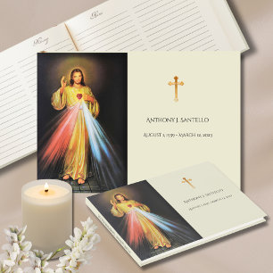 Livro De Visitas Memorial Funeral do Compaixão Divino Católico Jesu