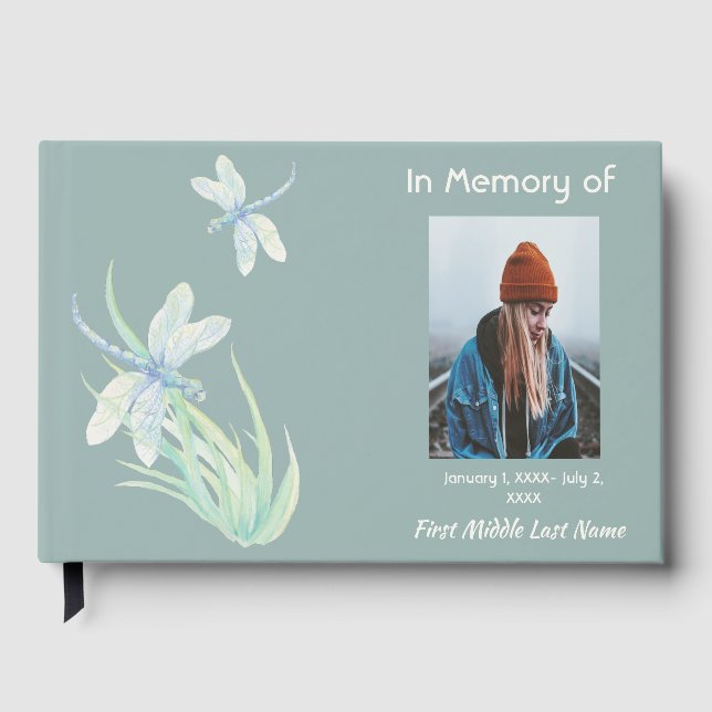 Livro de Visitas Memorial Libélula Natureza (Frente)